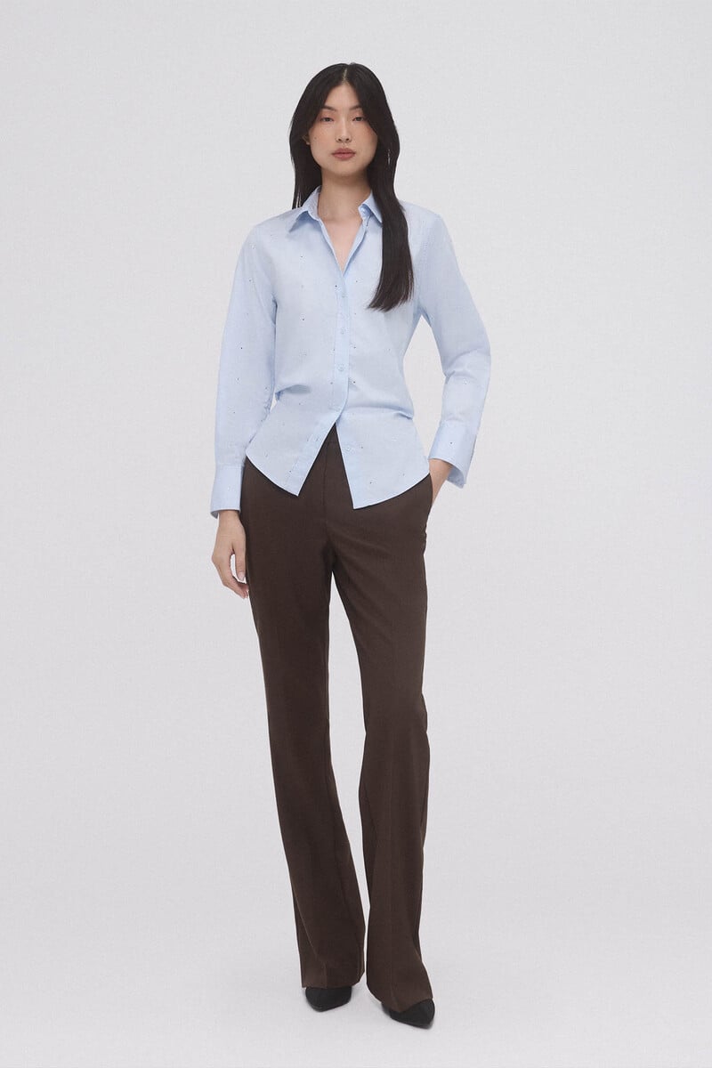pedro del hierro Camisa oversize popelín brillos Tienda