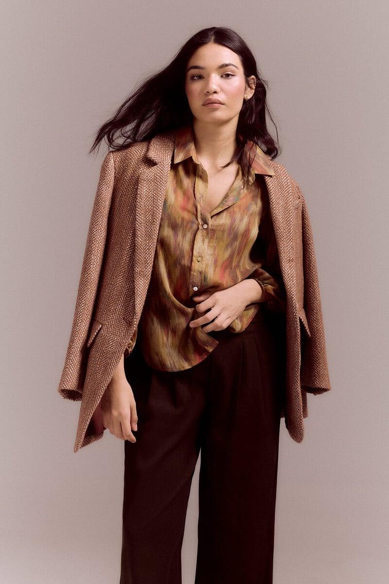 pedro del hierro Camisa estampada canesú COMPRAR AHORA