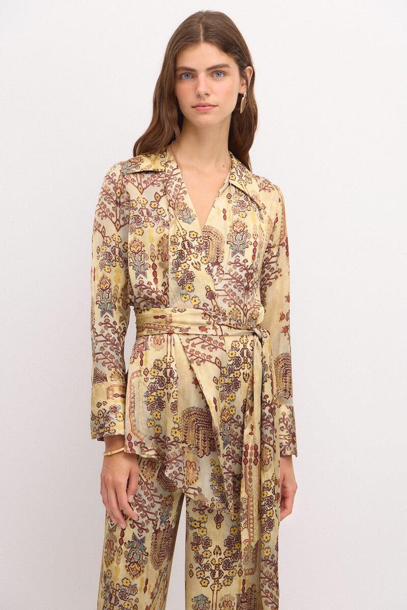 pedro del hierro Renata. Camisa cruzada Solo hoy