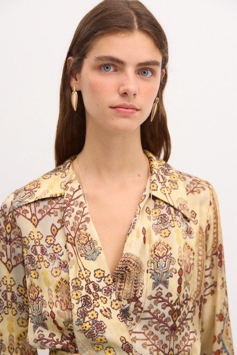 pedro del hierro Renata. Camisa cruzada Solo hoy
