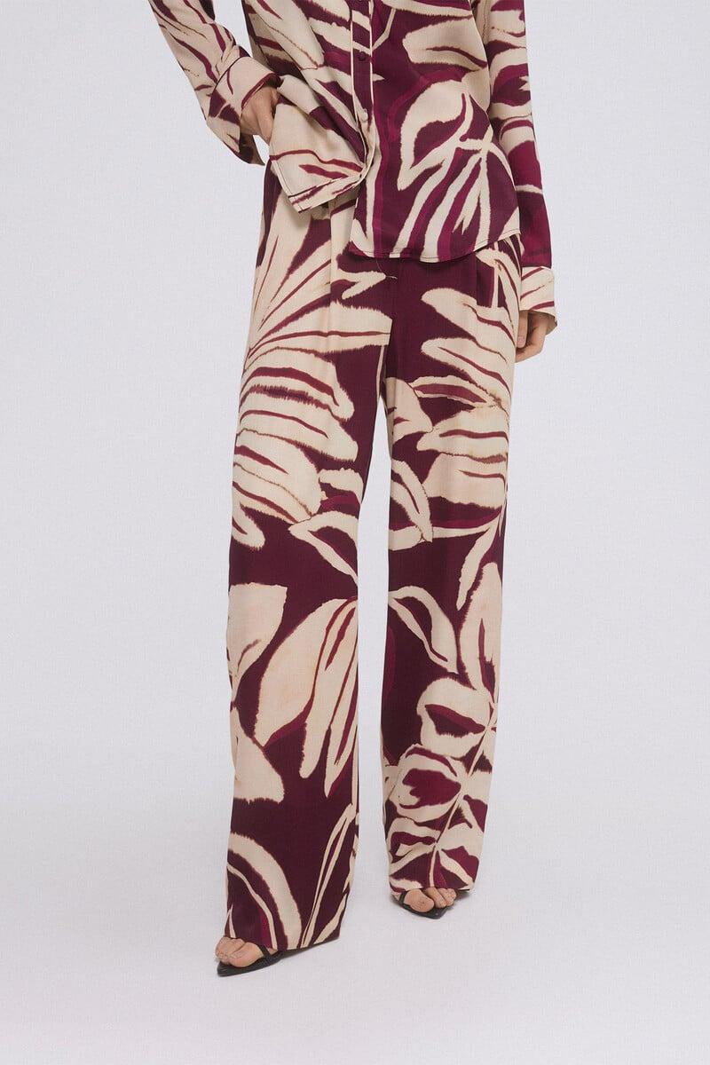pedro del hierro Pantalón pijamero estampado Tienda de fábrica