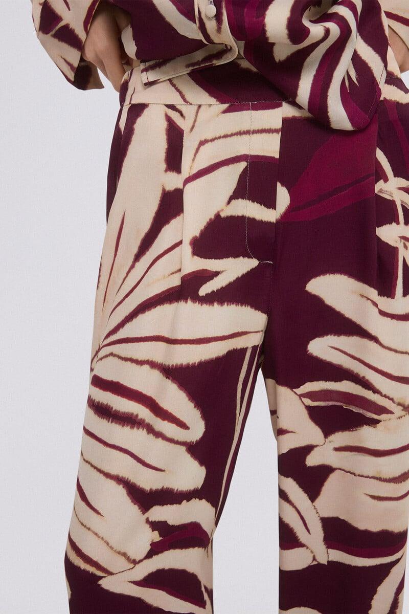 pedro del hierro Pantalón pijamero estampado Tienda de fábrica
