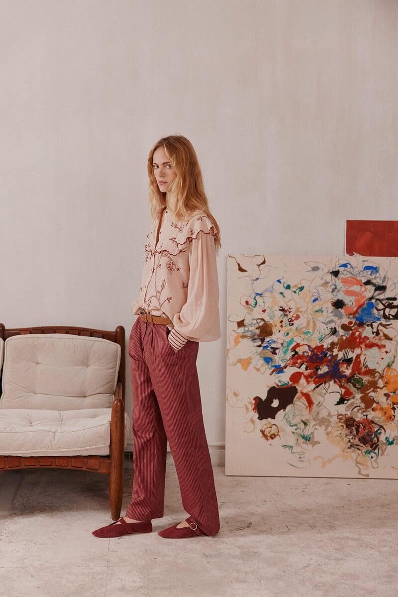 pedro del hierro Paloma. Pantalones rayas Ahorra y exporta
