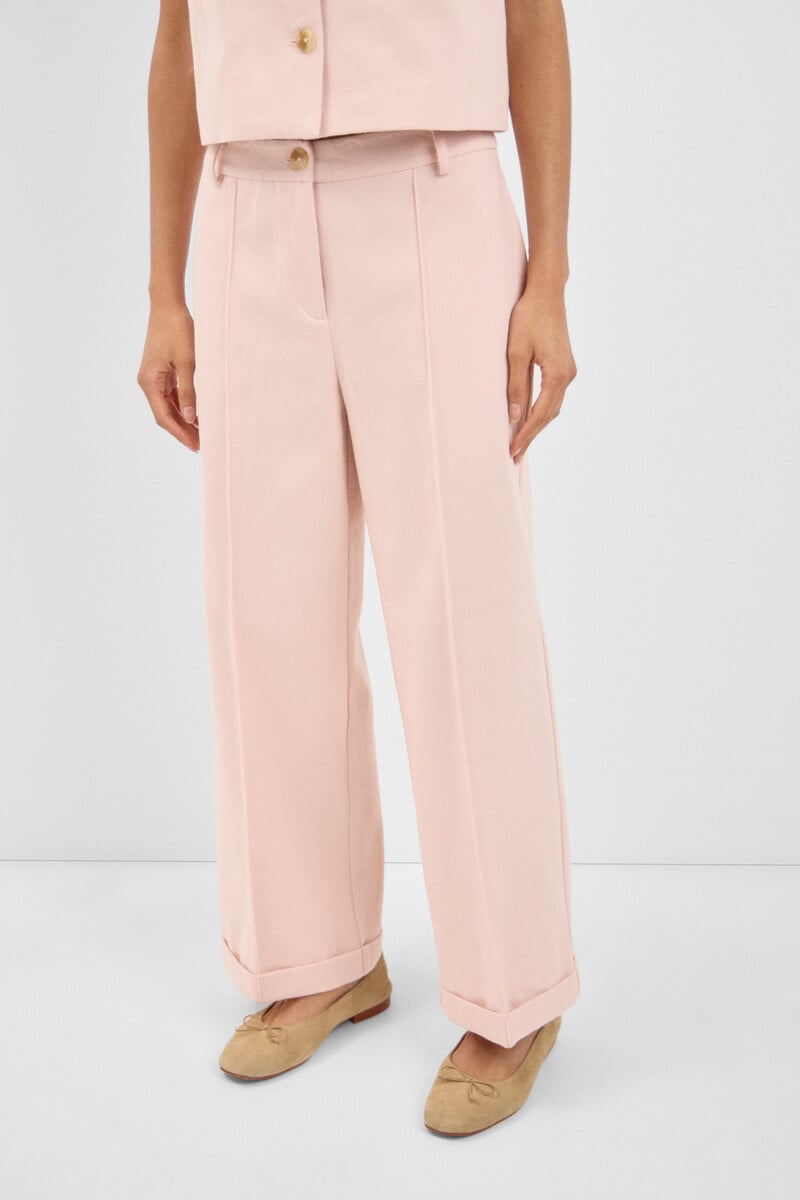 pedro del hierro Pantalón de sarga crop Rebajas de fin de temporada