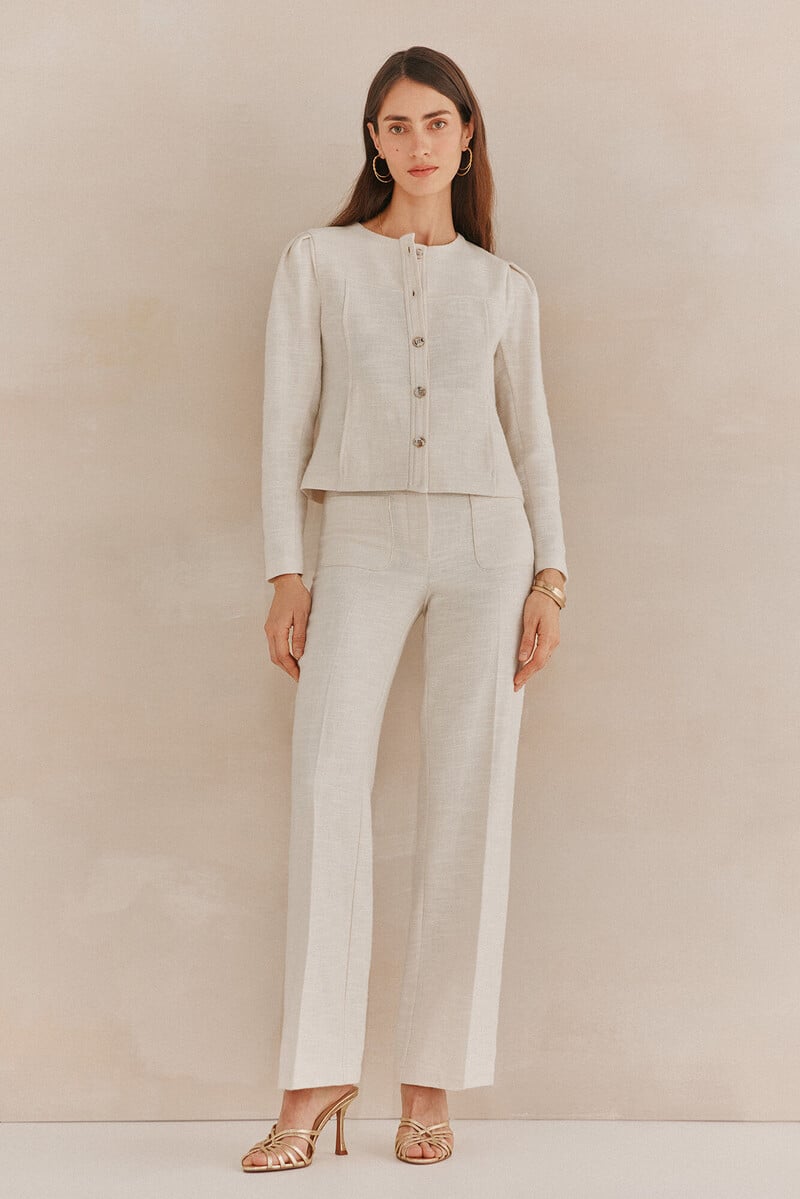 pedro del hierro Paula. Pantalones jaquard Venta caliente