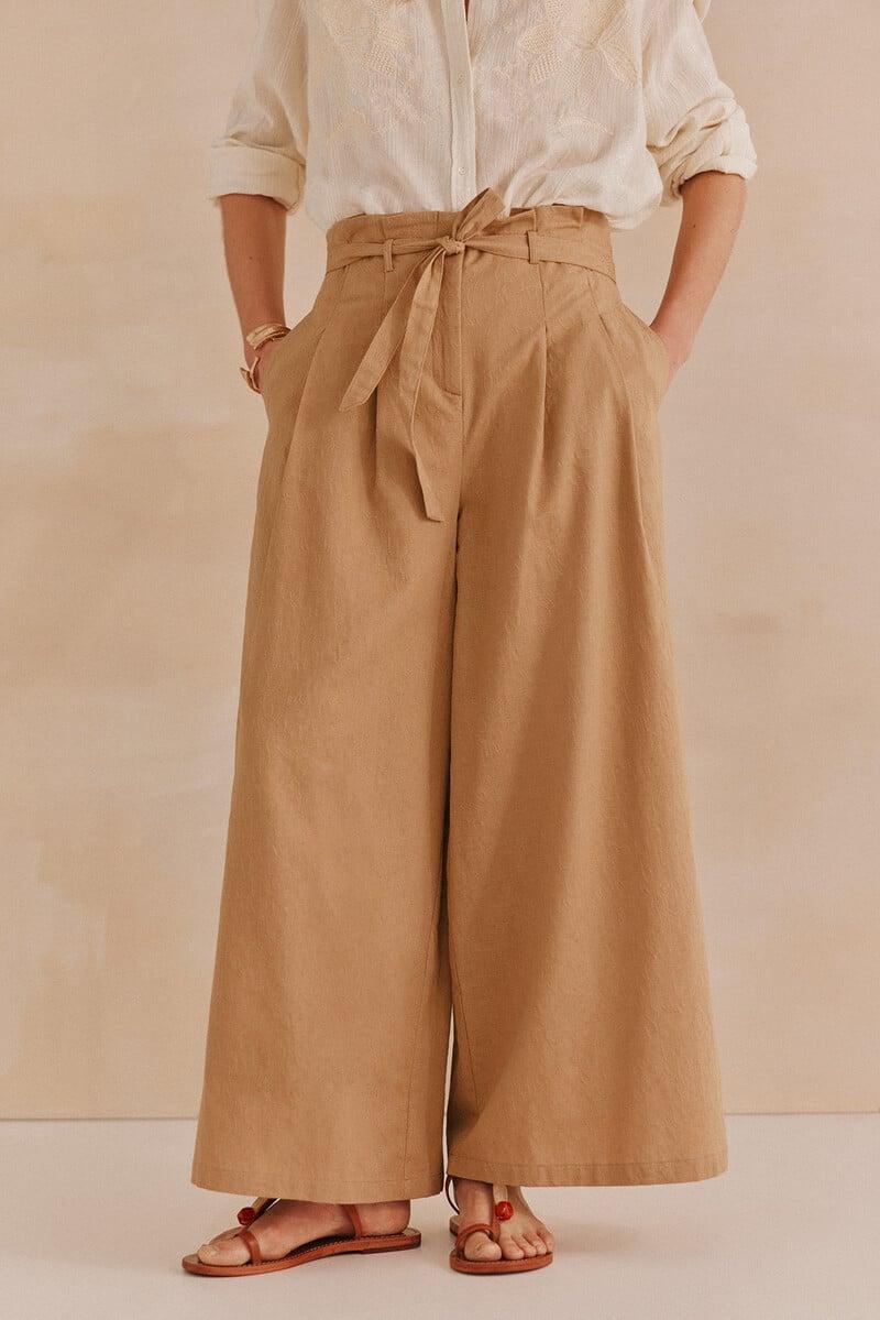 pedro del hierro Pulia. Pantalones anchos En oferta