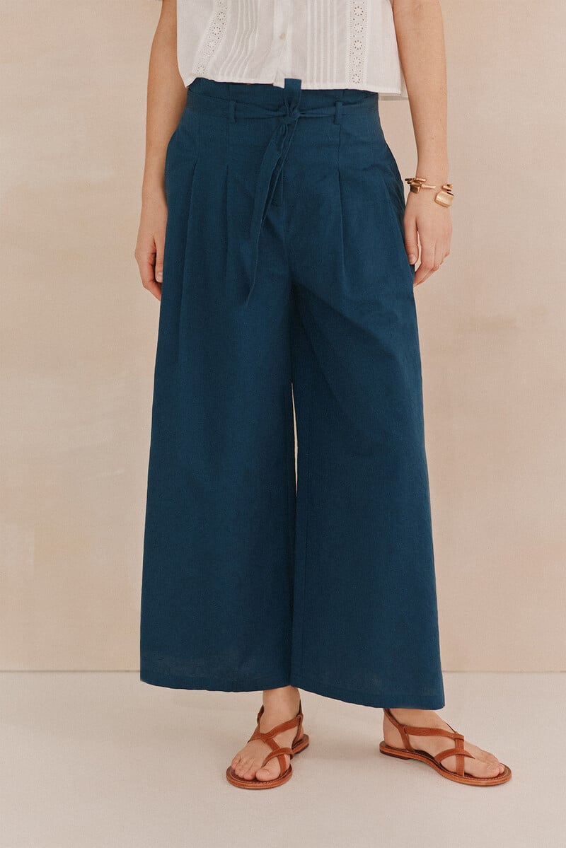 pedro del hierro Pulia. Pantalones anchos Rebajas baratas