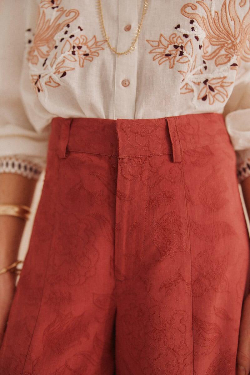 pedro del hierro Pelia. Pantalones jacquard Tienda