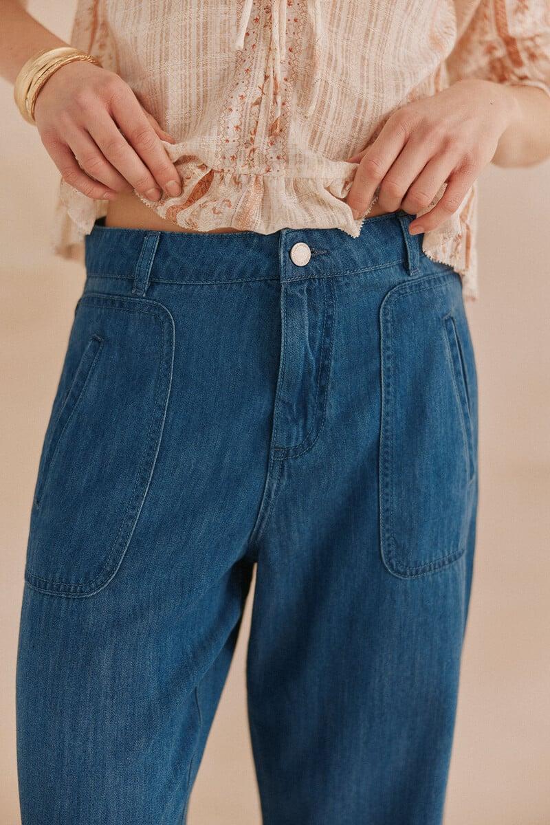 pedro del hierro Paris. Pantalones tencel Rebajas online