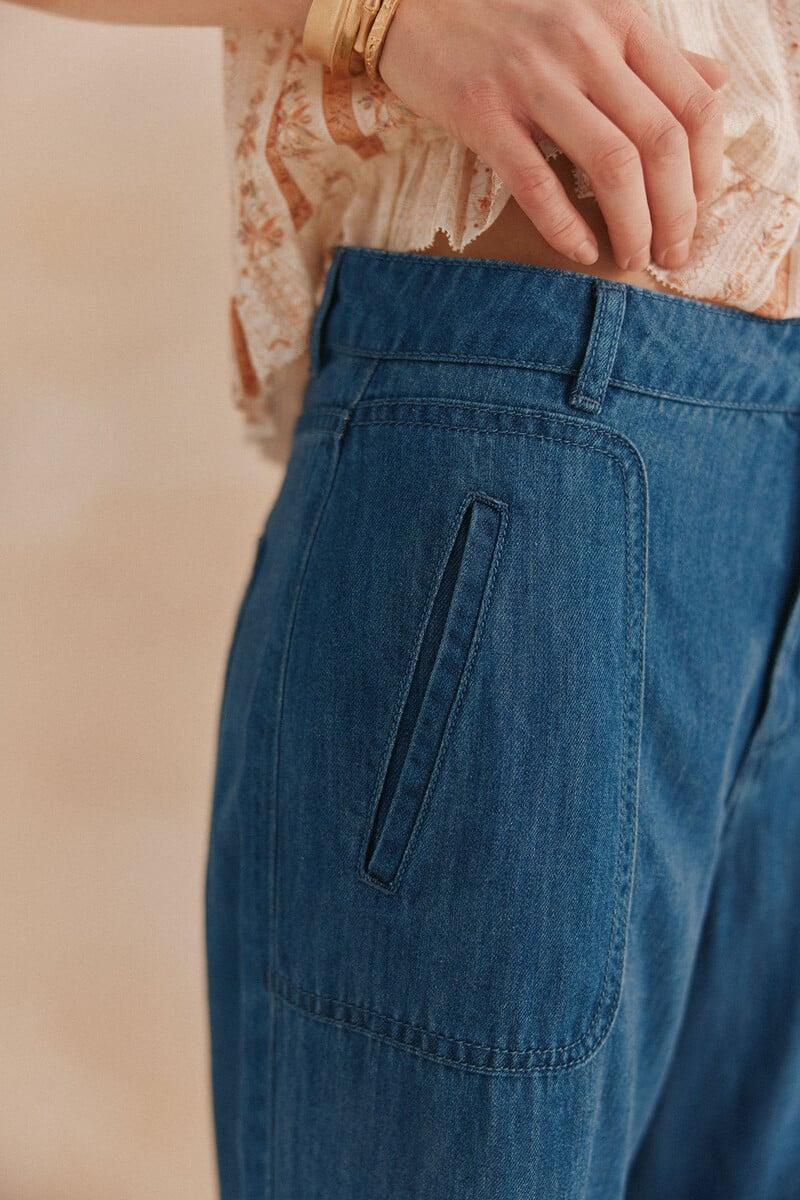 pedro del hierro Paris. Pantalones tencel Rebajas online