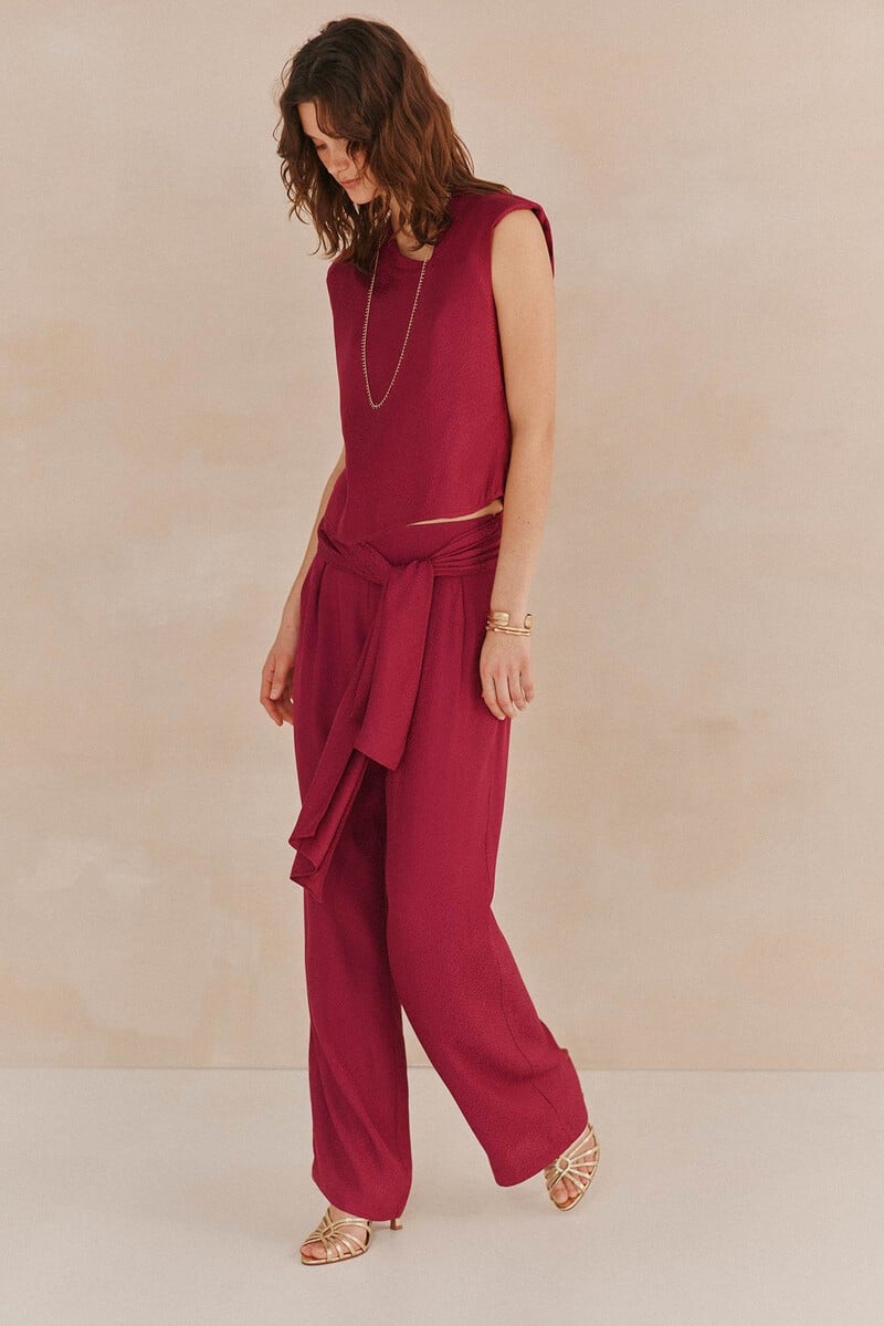pedro del hierro Paleana. Pantalones satinados Oferta especial
