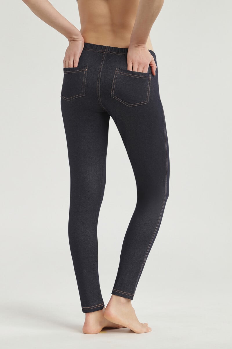 pedro del hierro Legging largo efecto vaquero de mujer Tienda de fábrica