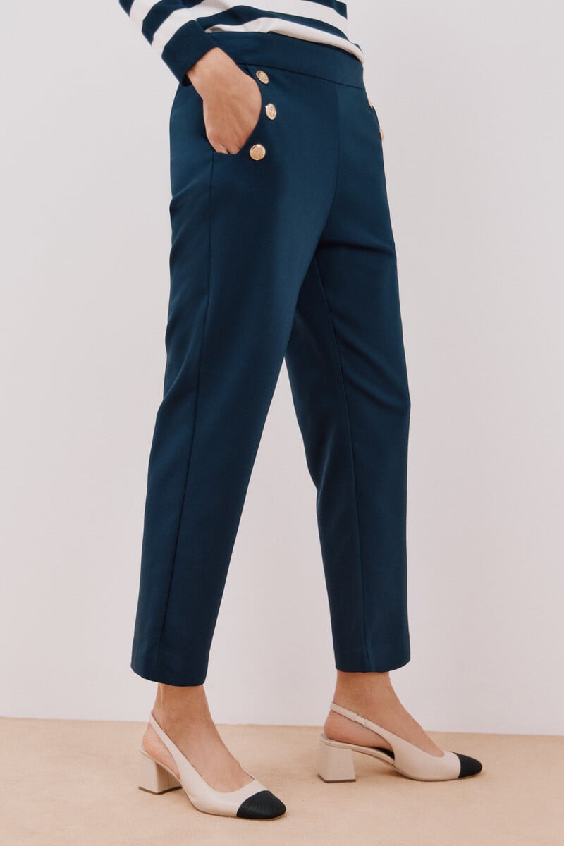 pedro del hierro Pantalón con botones Precios de Black Friday