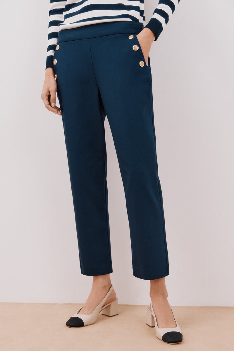 pedro del hierro Pantalón con botones Precios de Black Friday