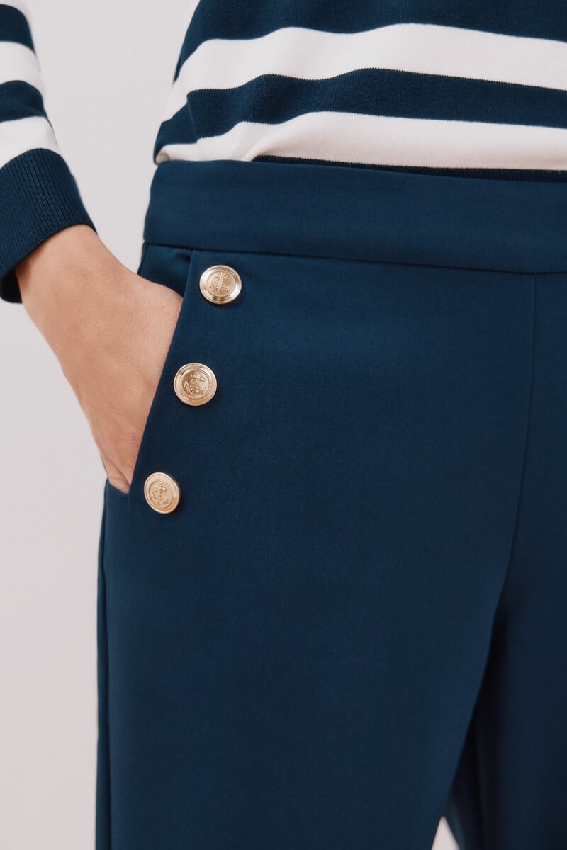 pedro del hierro Pantalón con botones Precios de Black Friday
