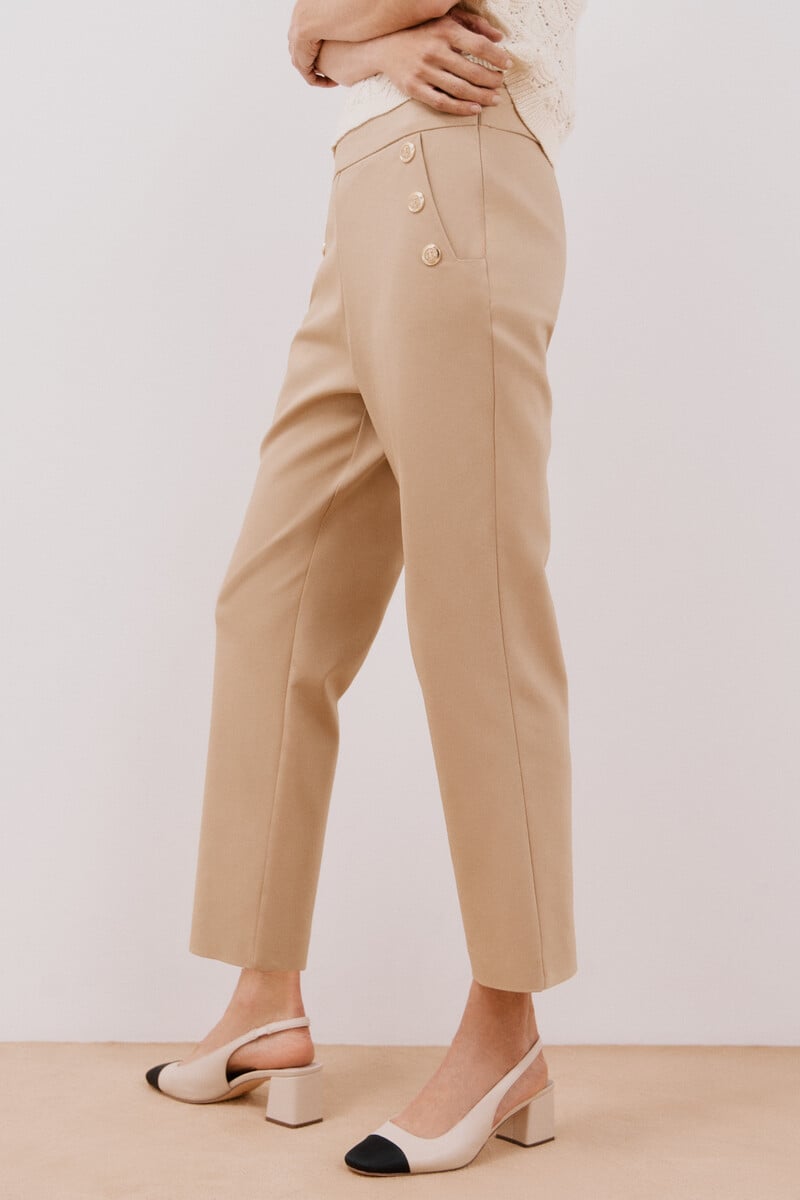 pedro del hierro Pantalón con botones En oferta