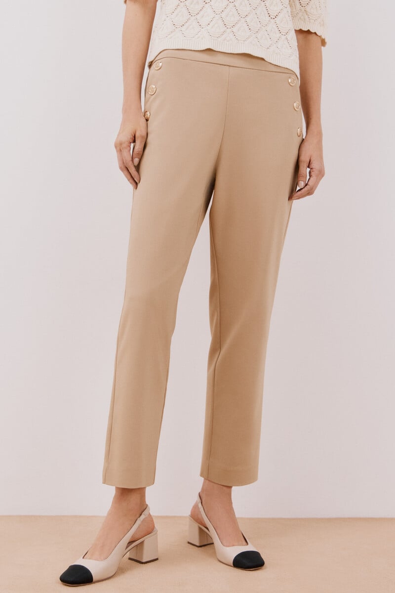 pedro del hierro Pantalón con botones En oferta