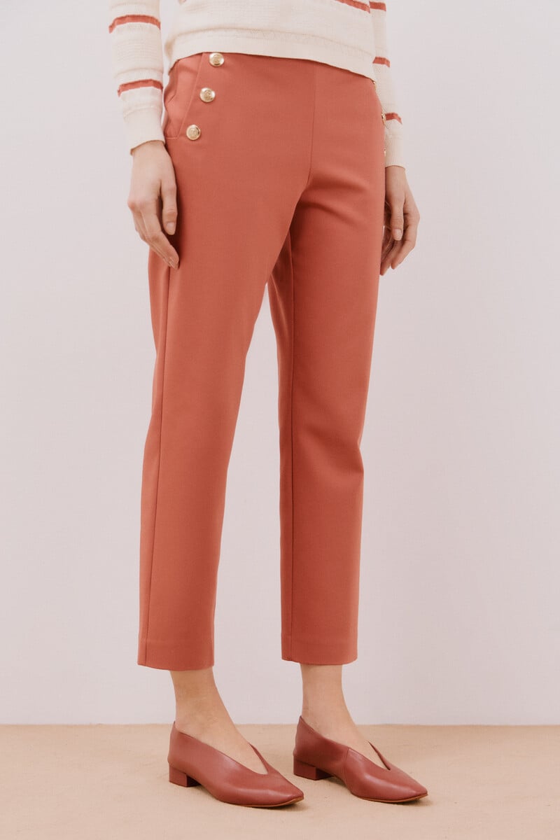 pedro del hierro Pantalón con botones Oferta exclusiva