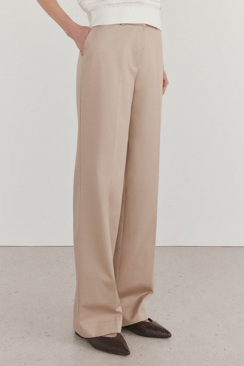pedro del hierro Pantalón recto arena Outlet online