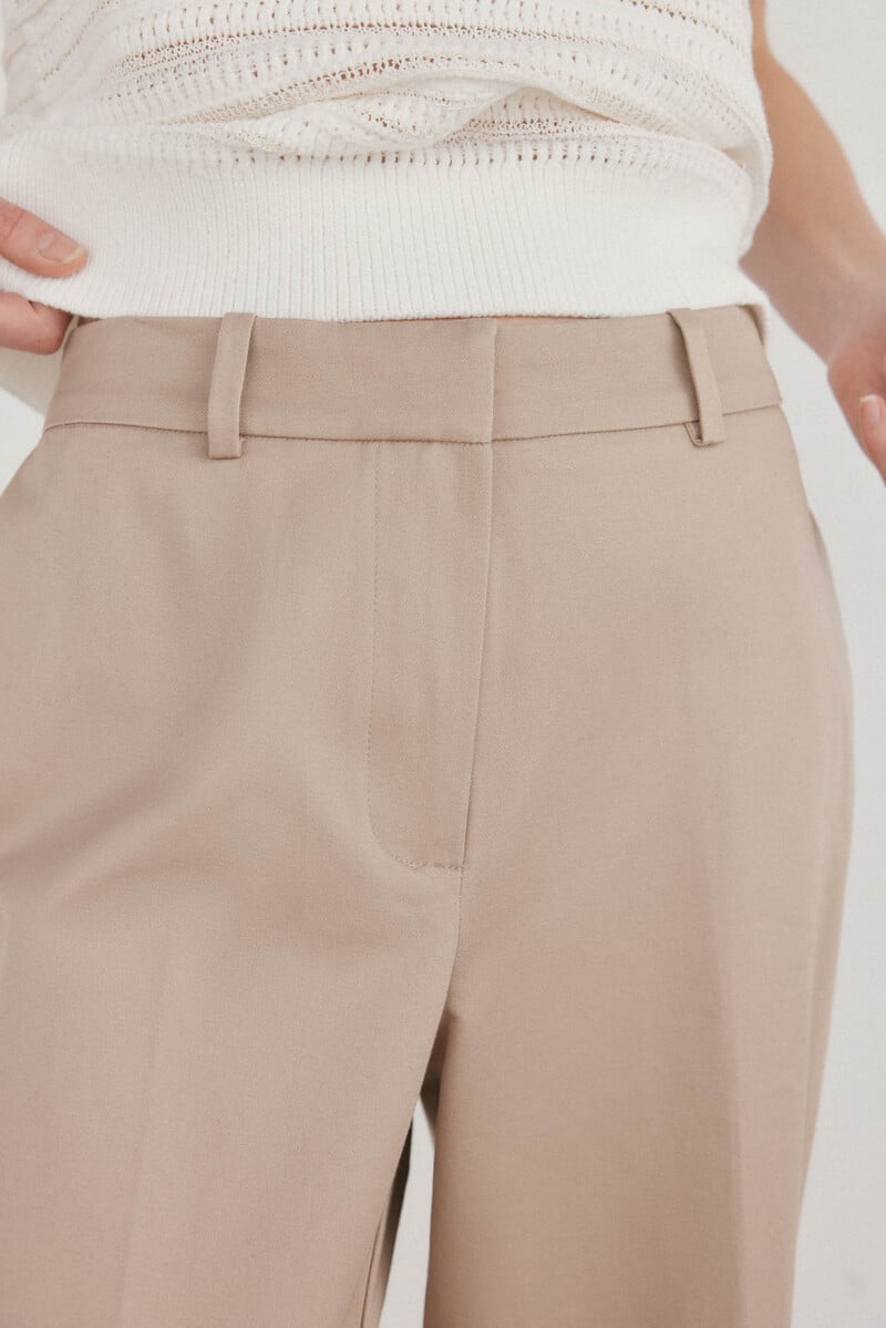 pedro del hierro Pantalón recto arena Outlet online