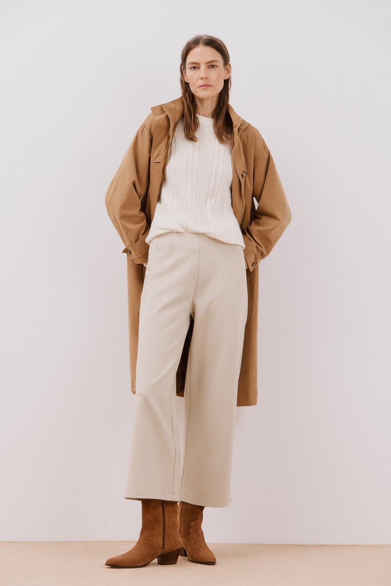 pedro del hierro Pantalón palazzo de punto Gran oferta