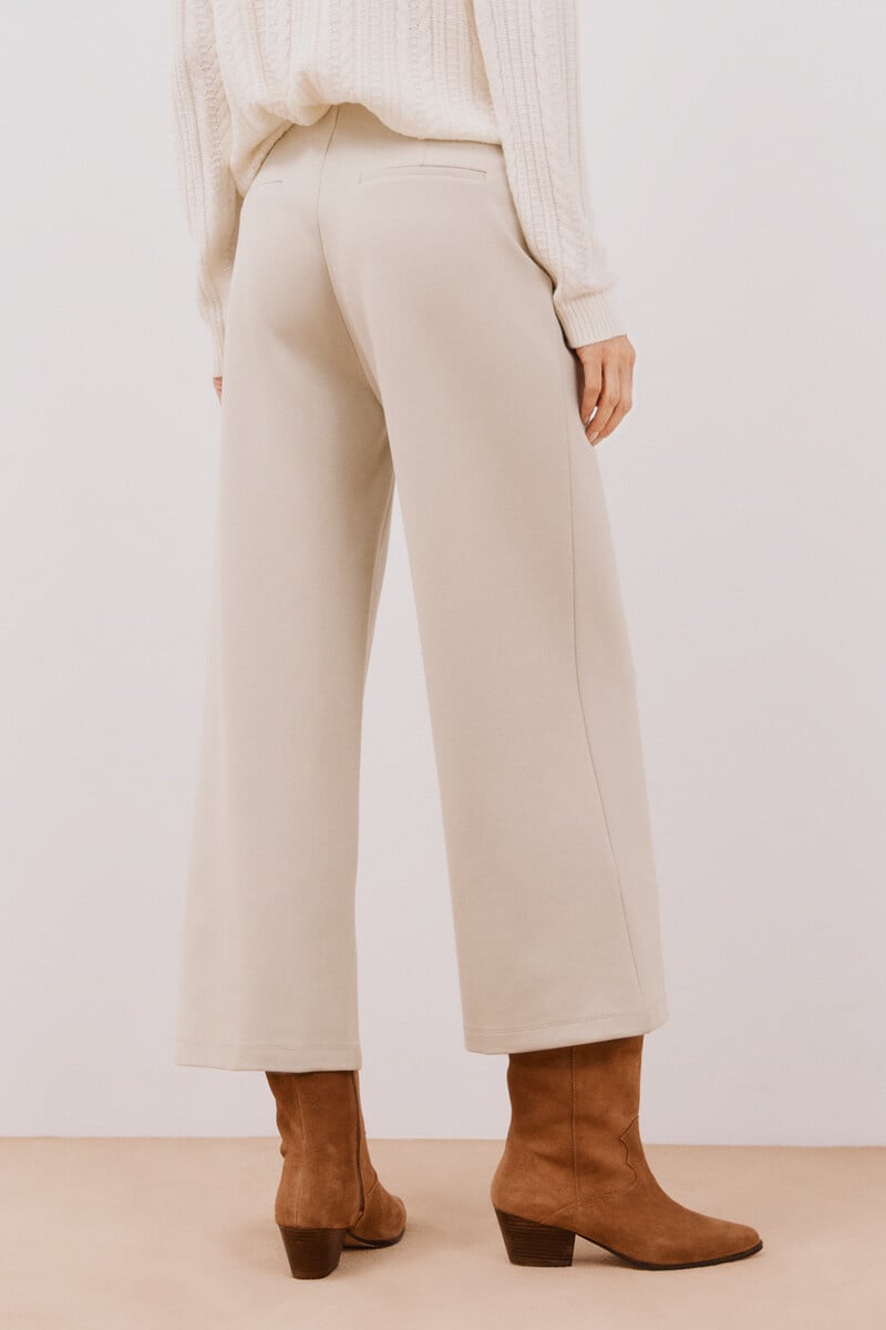 pedro del hierro Pantalón palazzo de punto Gran oferta