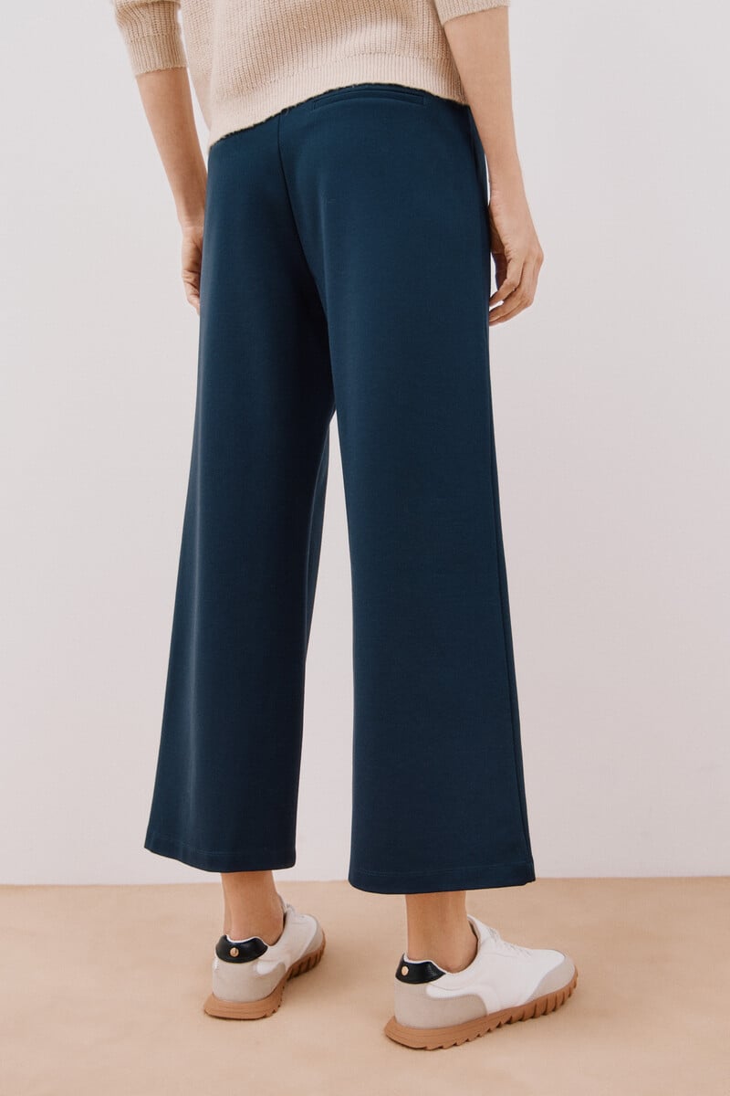 pedro del hierro Pantalón palazzo de punto Rebajas baratas