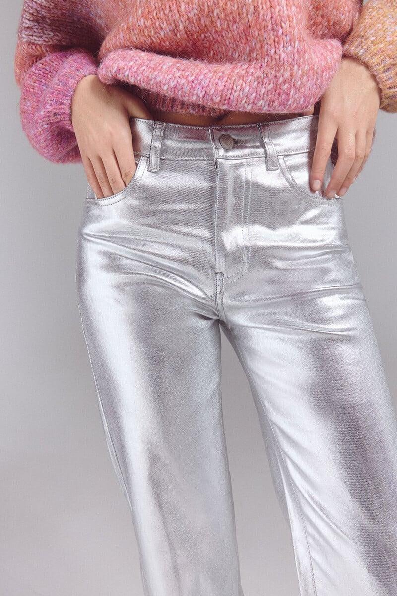 pedro del hierro Pantalones new recto plata Oferta especial