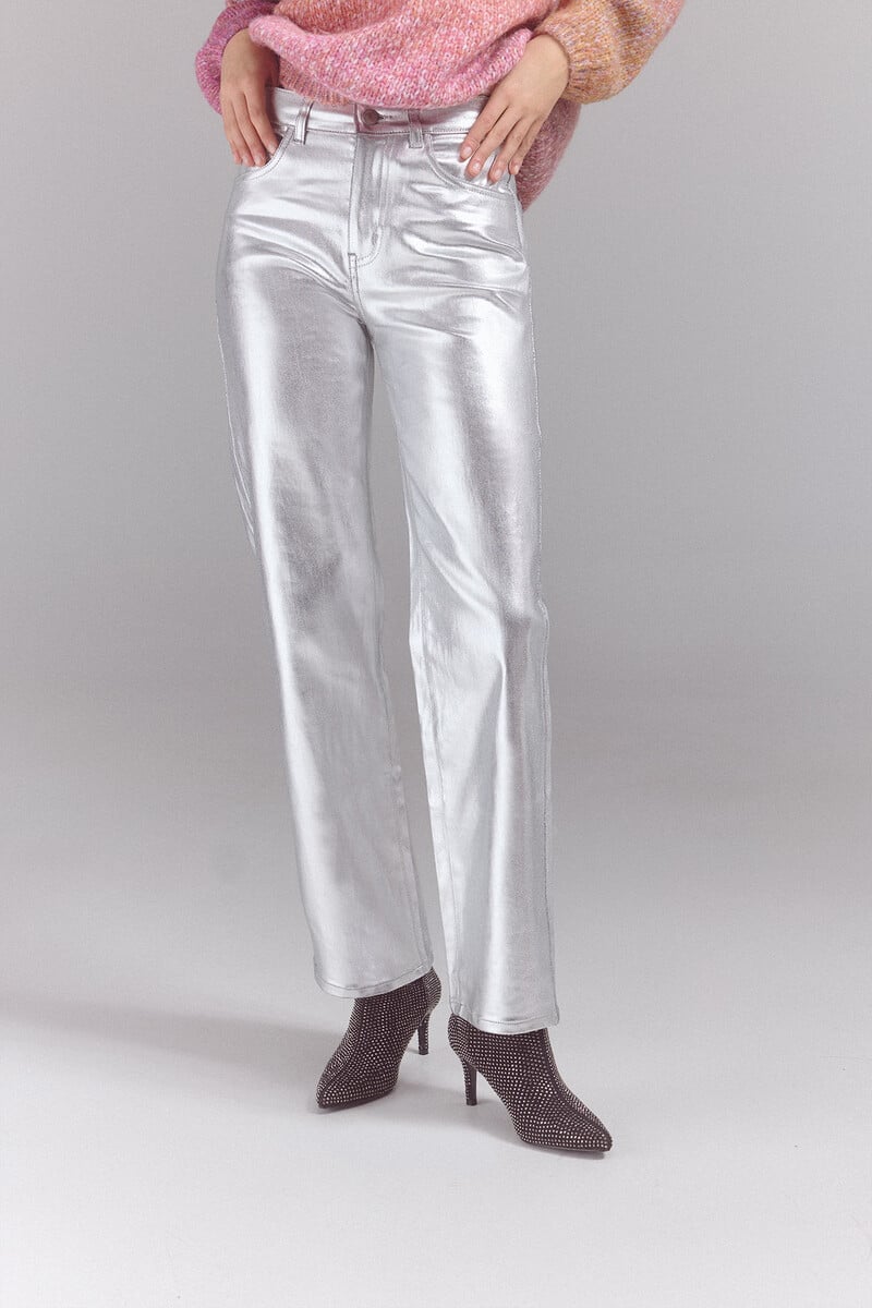 pedro del hierro Pantalones new recto plata Oferta especial