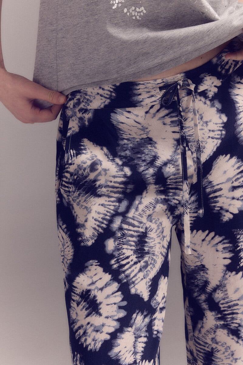 pedro del hierro Pantalón fluído estampado COMPRAR AHORA
