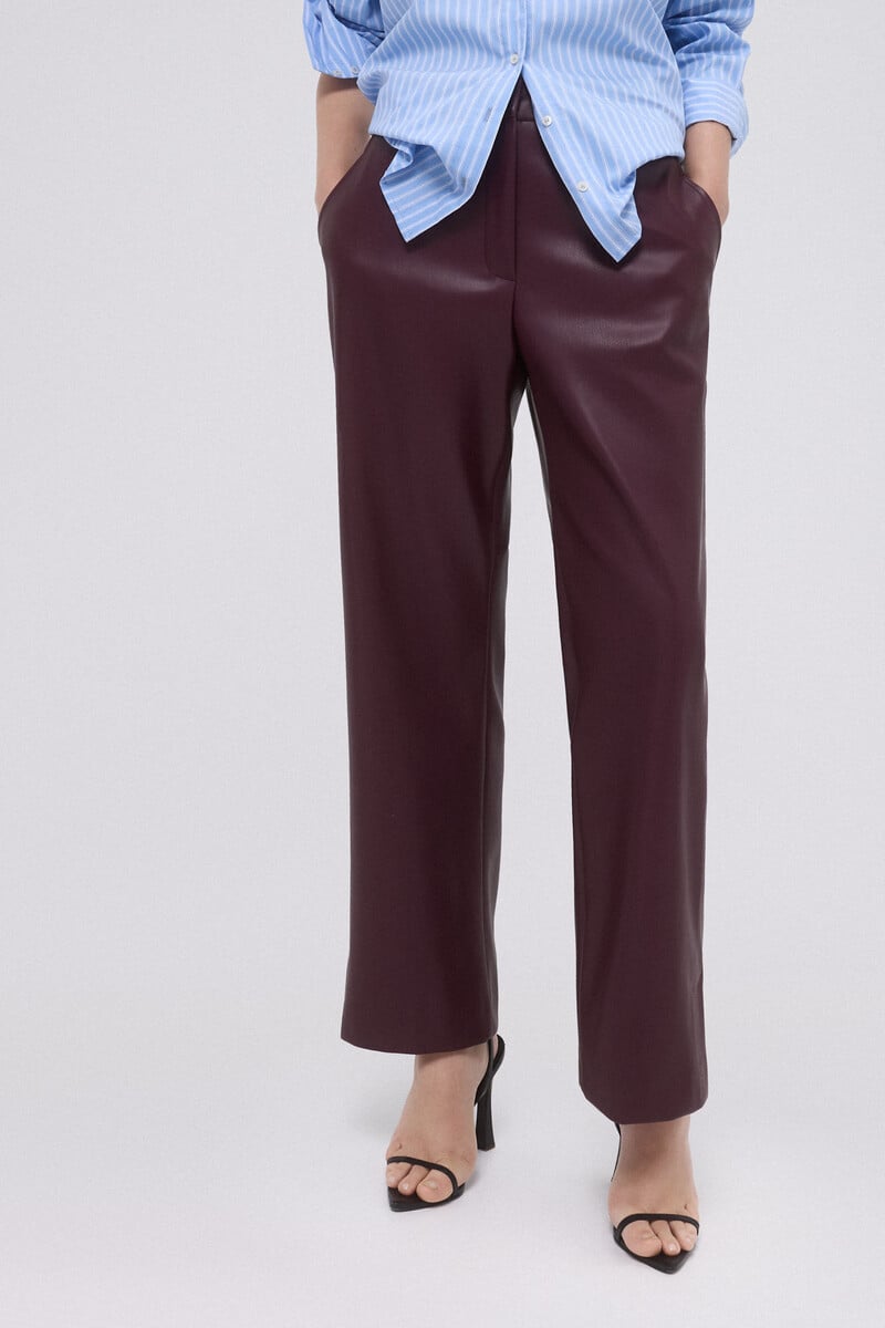 pedro del hierro Pantalón polipiel Último día