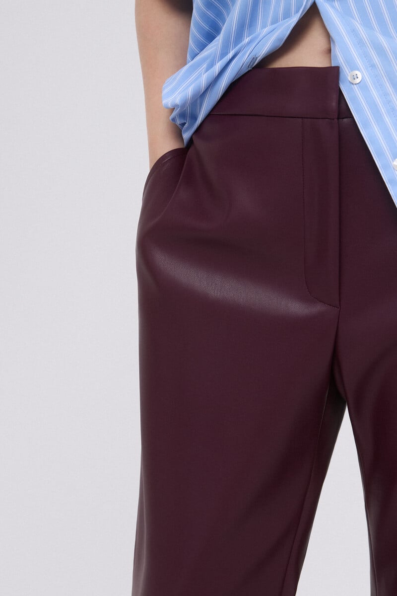 pedro del hierro Pantalón polipiel Último día