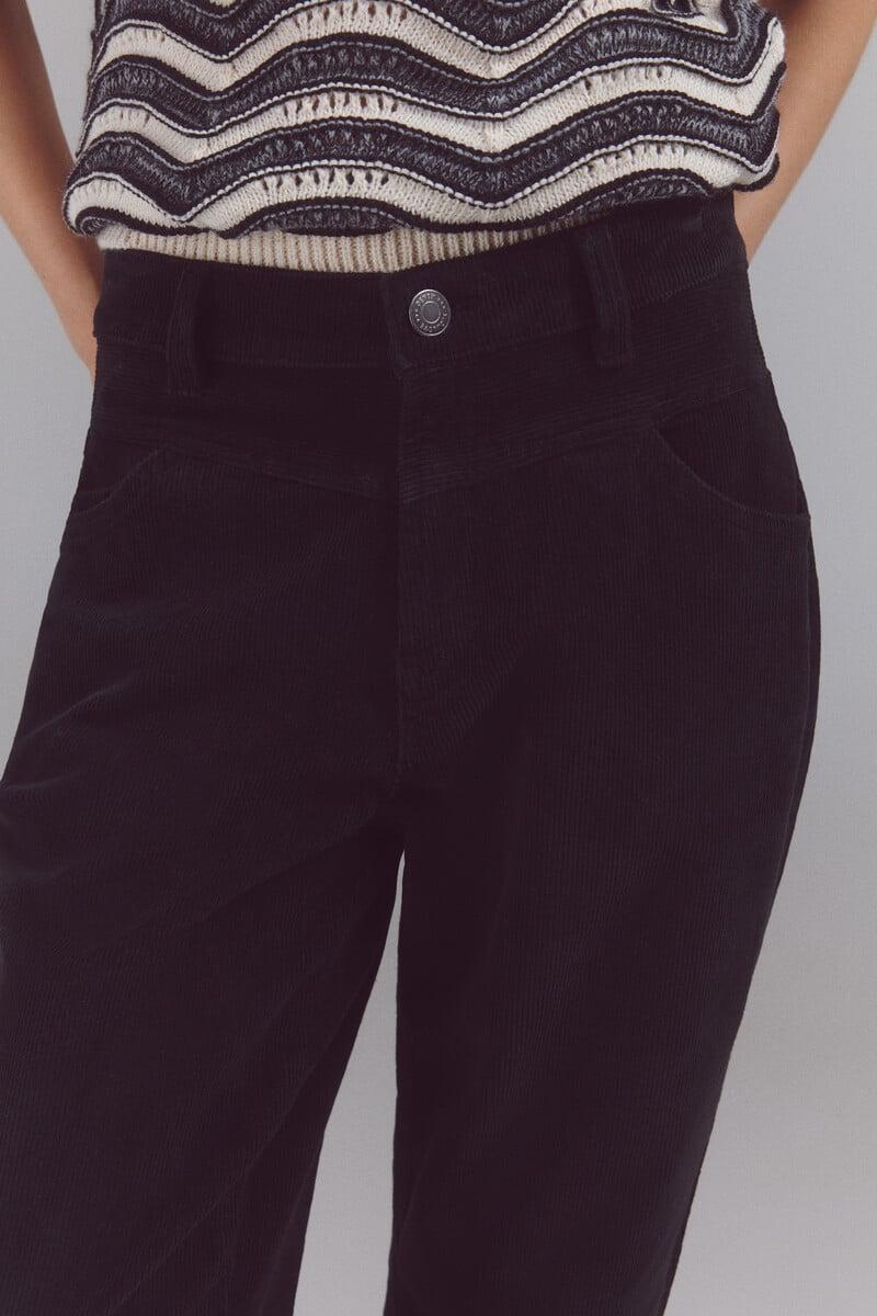 pedro del hierro Pantalones corduroy mom Promoción por tiempo limitado