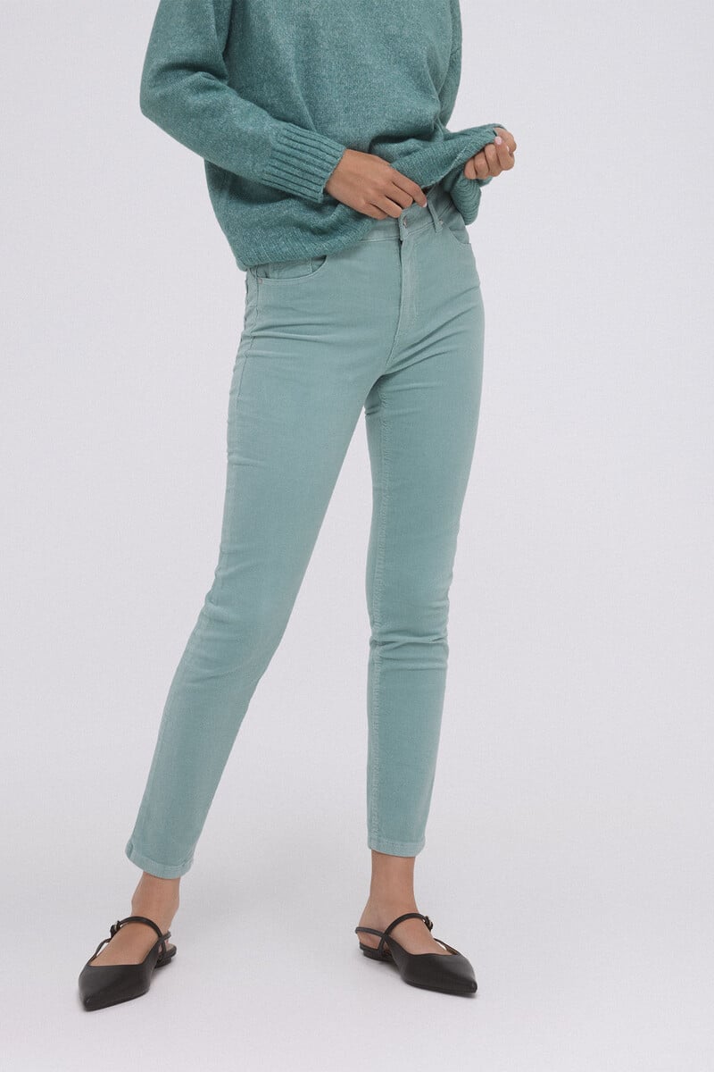 pedro del hierro Pantalón push up pana Solo hoy