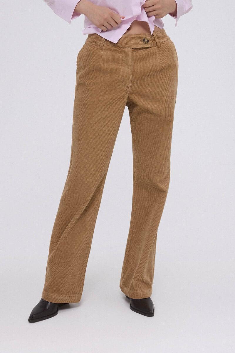 pedro del hierro Pantalón pana stove pipe full length En oferta