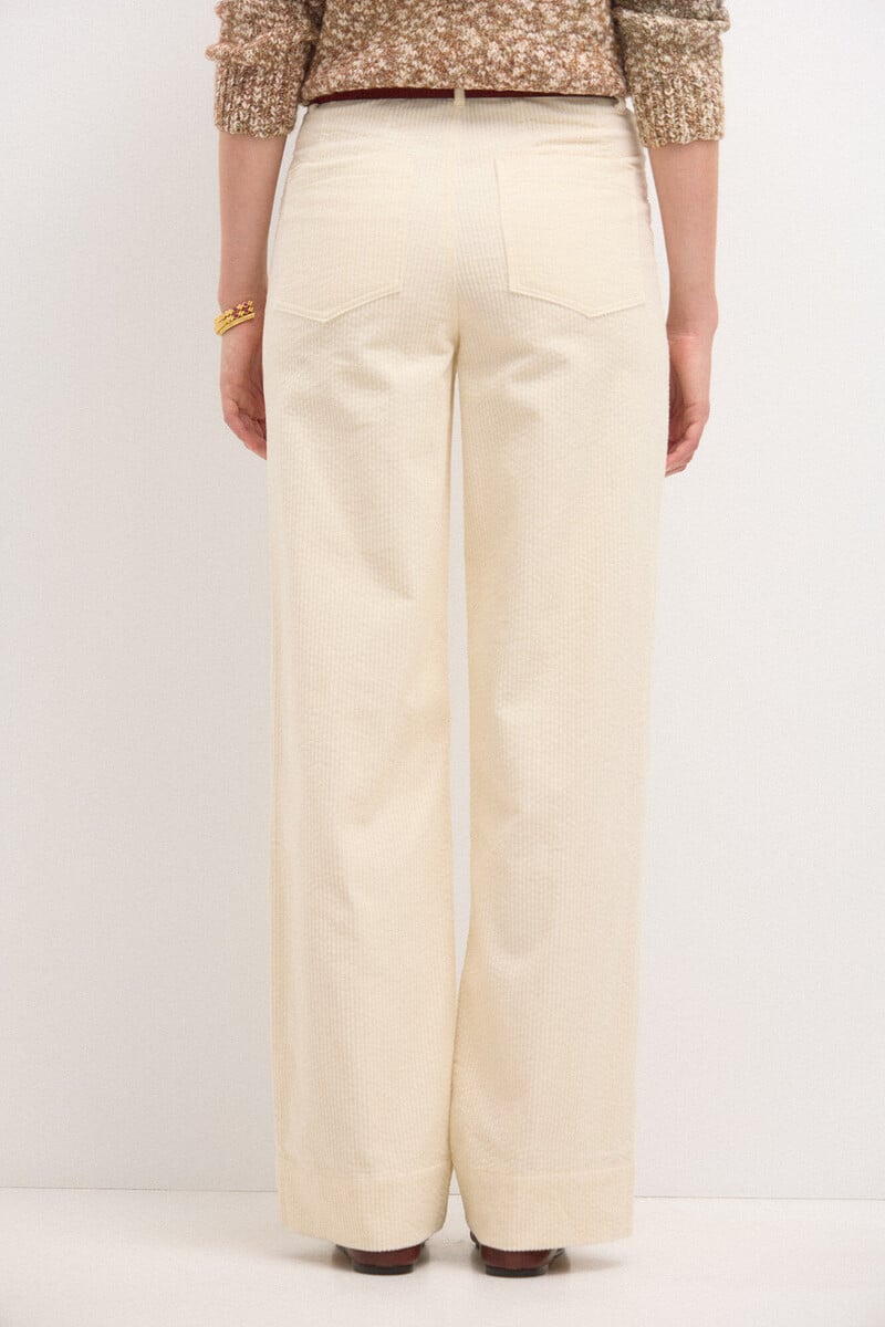 pedro del hierro Pauline. Pantalón recto de pana Última moda