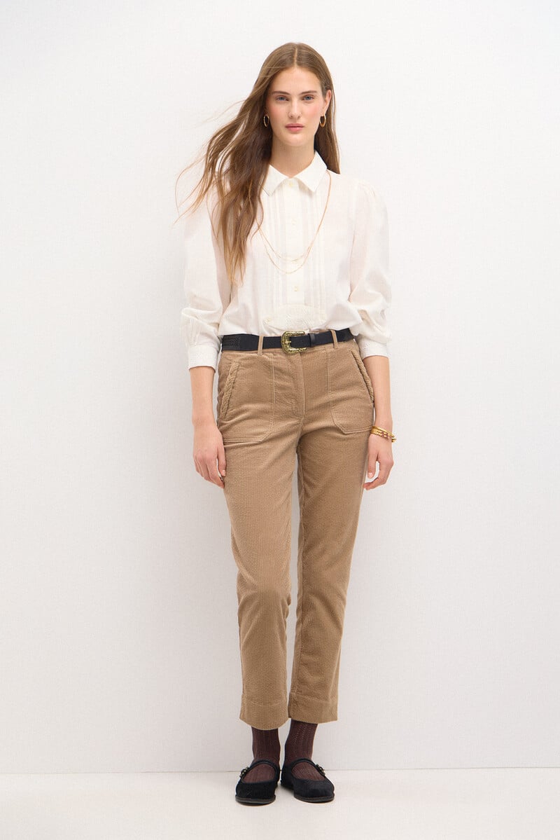 pedro del hierro Padme. Pantalón recto de pana Descuento por venta flash
