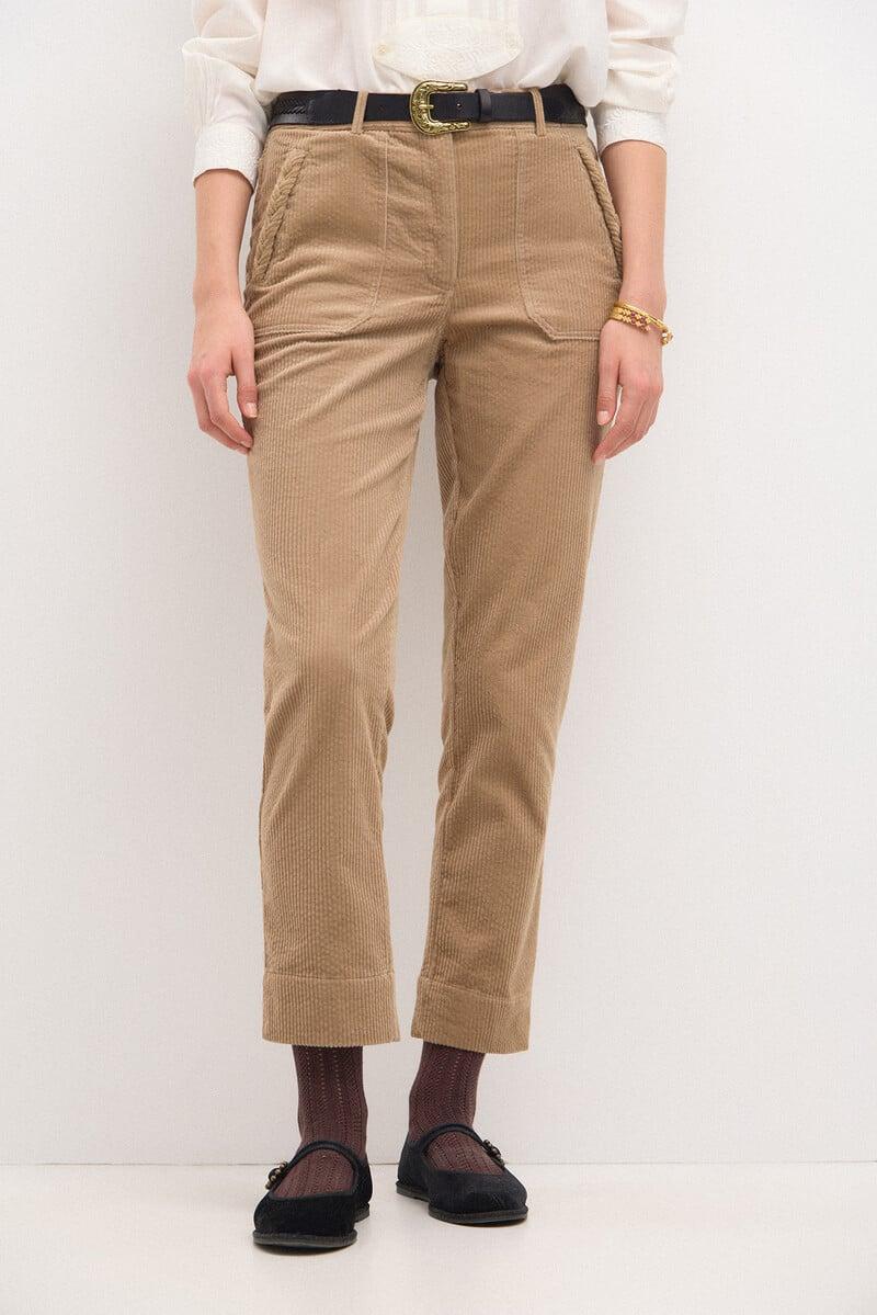 pedro del hierro Padme. Pantalón recto de pana Descuento por venta flash