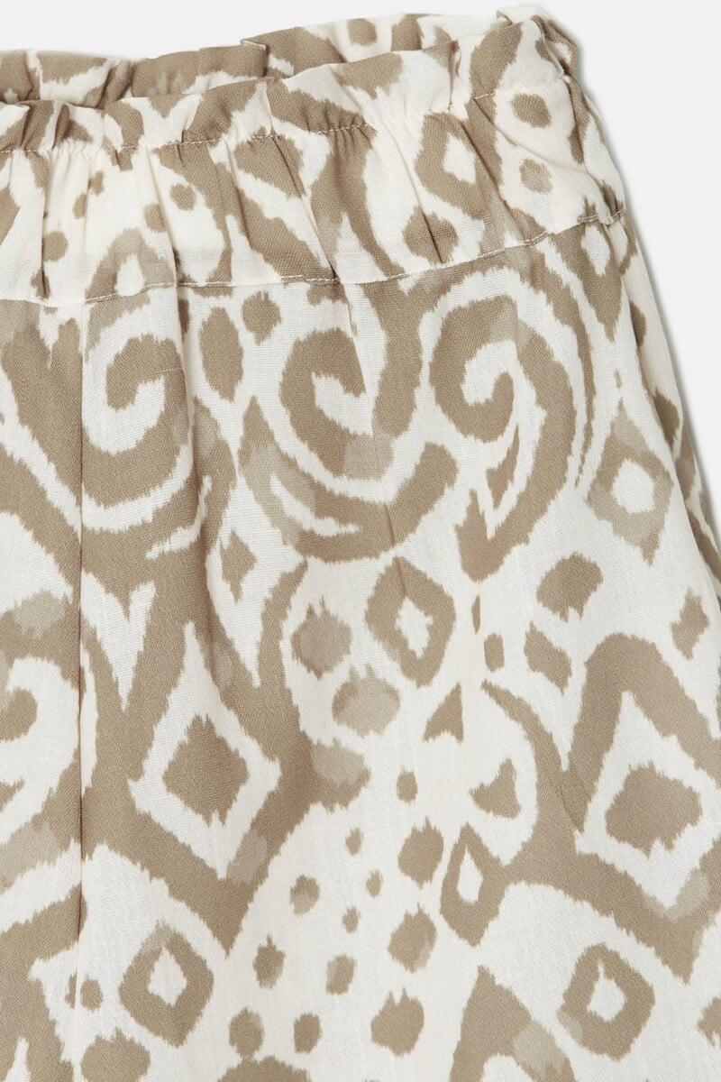 pedro del hierro Pantalón culotte estampado etnico Ofertas especiales