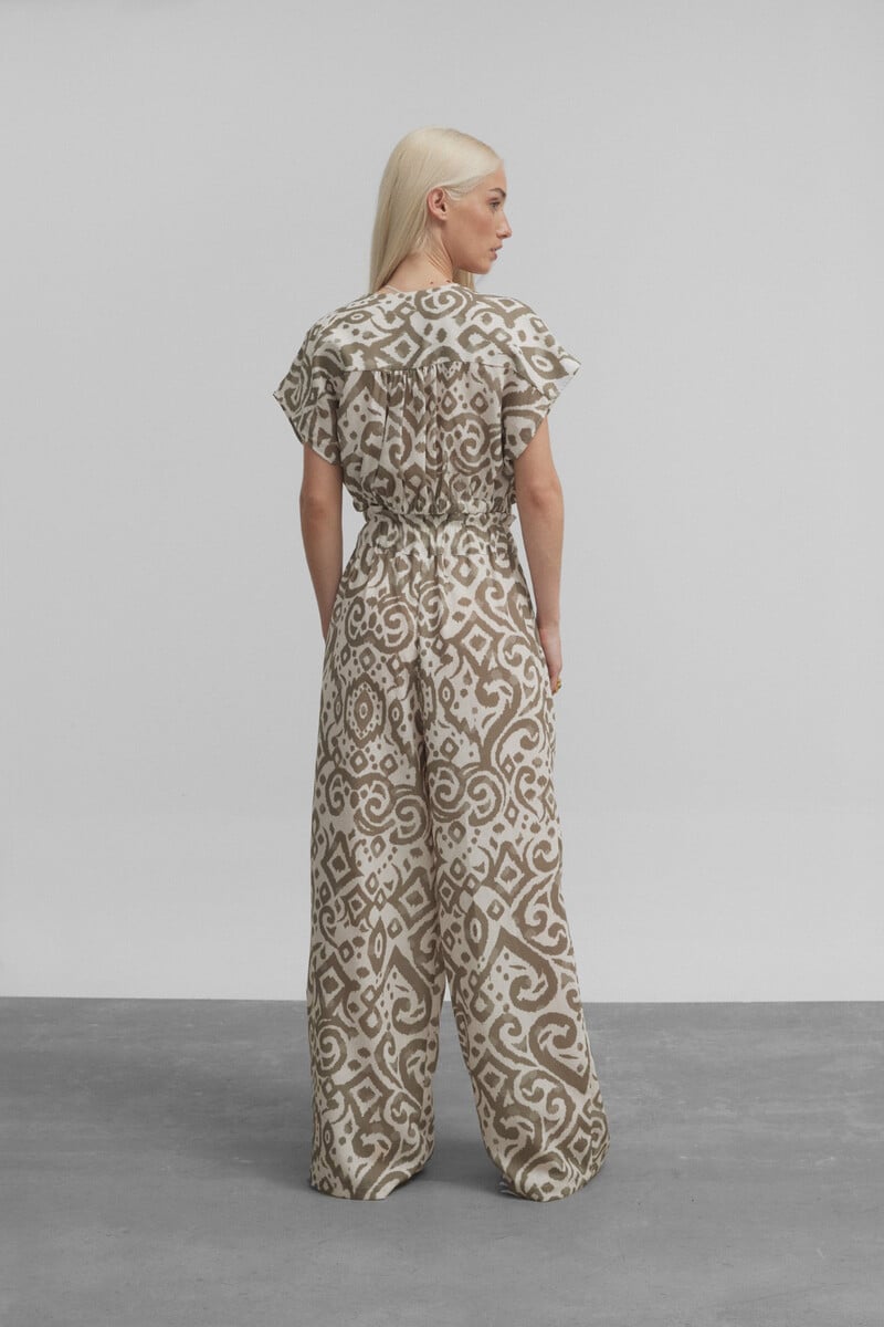 pedro del hierro Pantalón culotte estampado etnico Ofertas especiales