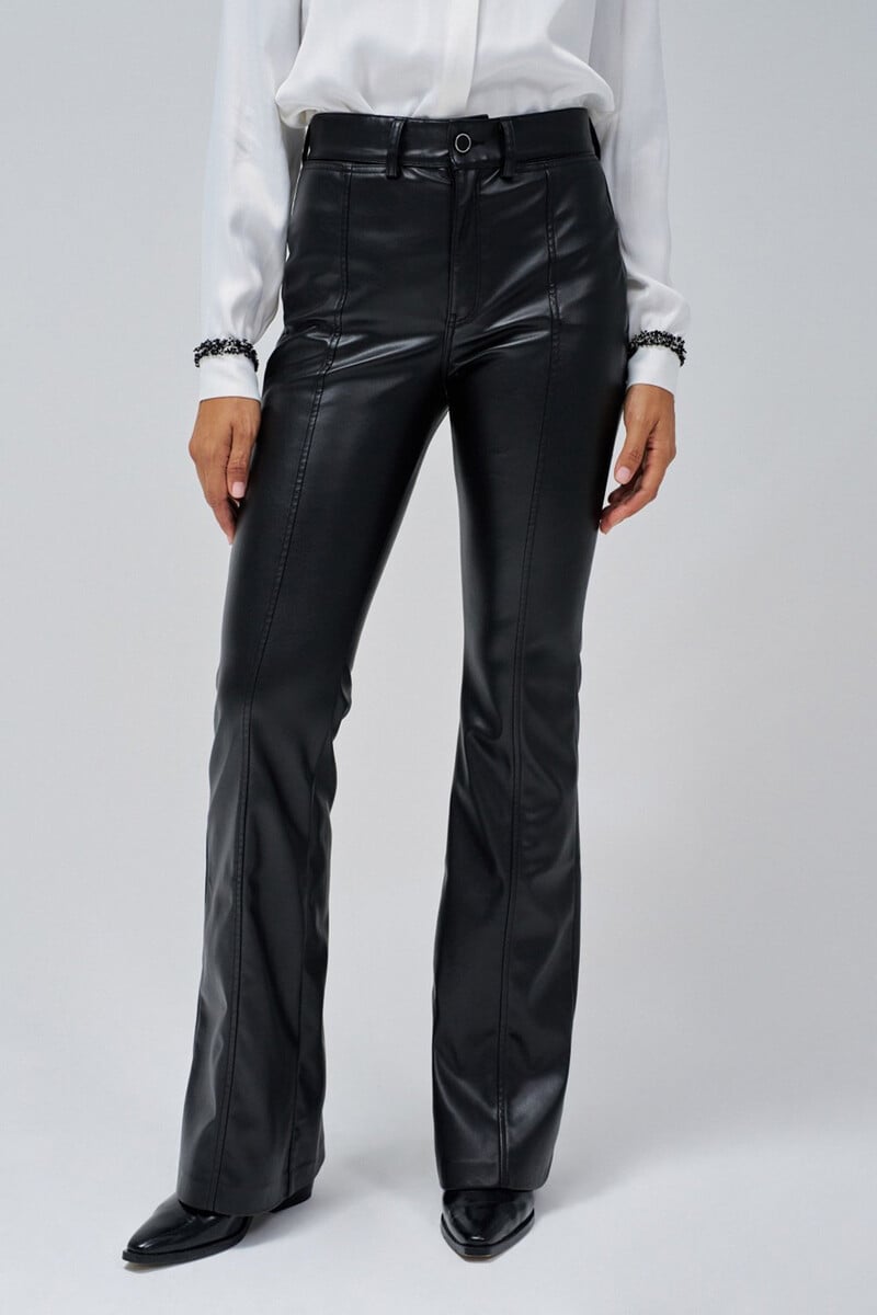 pedro del hierro Pantalones Faith push in flare efecto piel Grandes ahorros