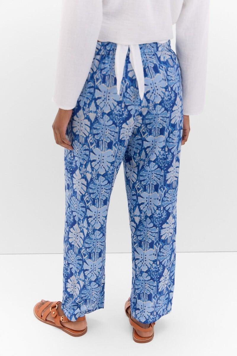 pedro del hierro Pantalón fluído estampado Rebajas de fin de temporada