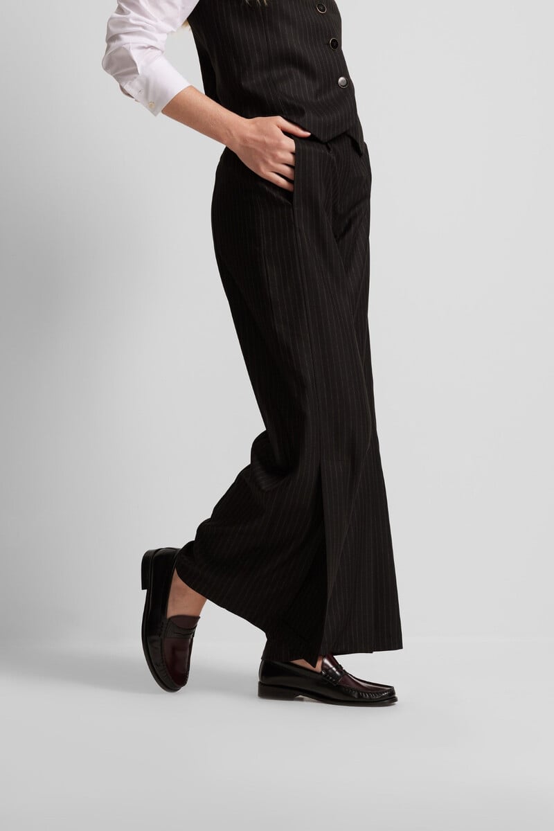 pedro del hierro Pantalón palazzo raya diplomática Devoluciones gratuitas