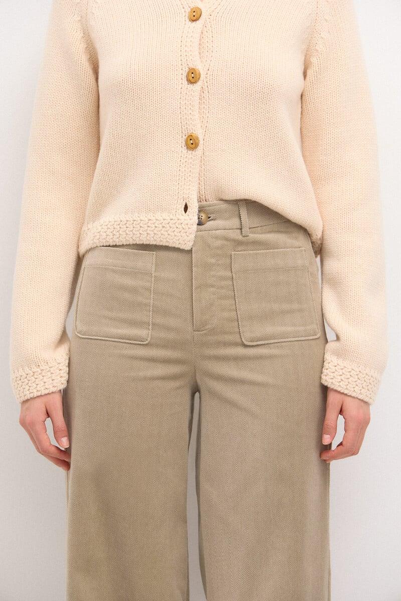 pedro del hierro Pepita. Pantalón recto de terciopelo Outlet online
