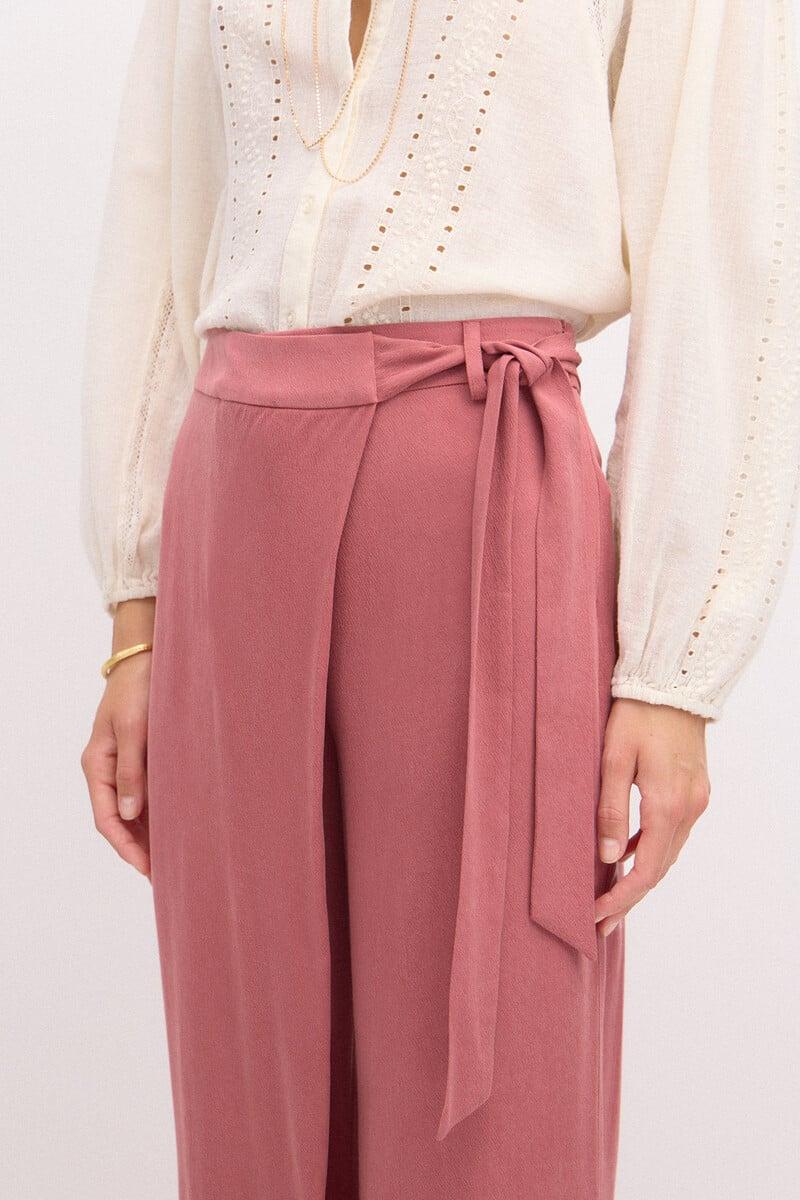 pedro del hierro Paula. Pantalón ancho cruzado Rebajas