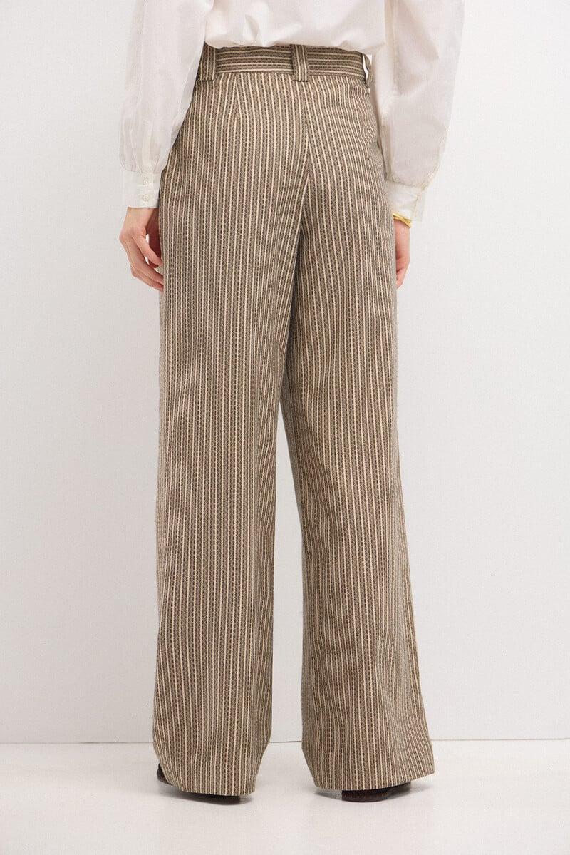 pedro del hierro Paola. Pantalón amplio de rayas Venta caliente
