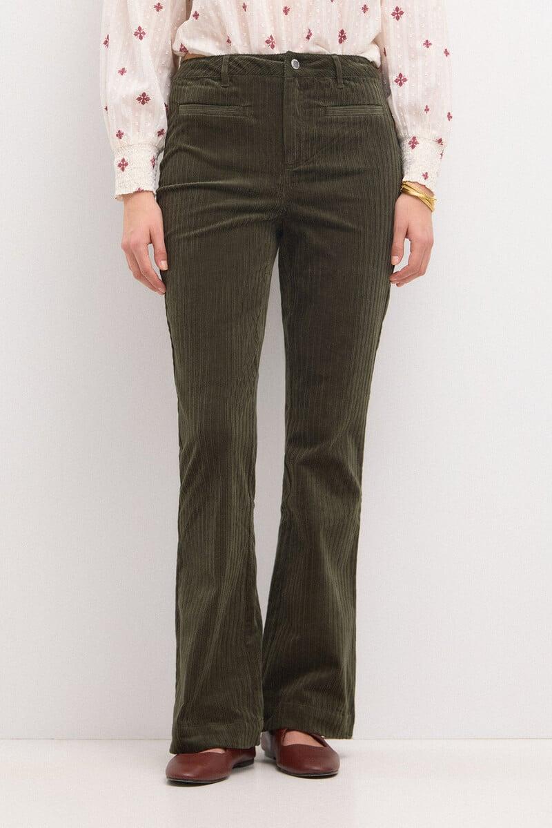 pedro del hierro Pastora. Pantalón acampanado de pana En oferta