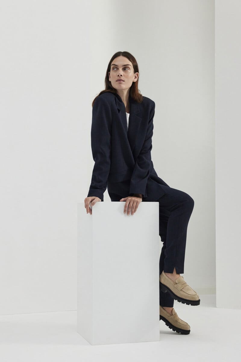 pedro del hierro Pantalón de traje Slim Fit confeccionado con materiales reciclados Ventas relámpago