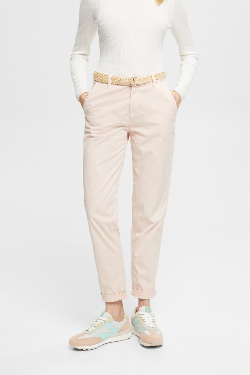 pedro del hierro Pantalón básico chino con cinturón trenzado Tienda