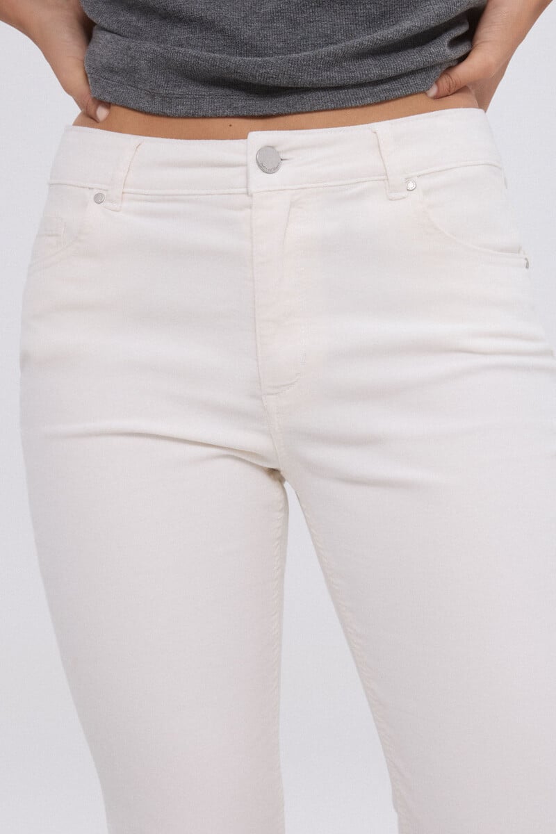 pedro del hierro Pantalón flare cropped terciopelo Rebajas top